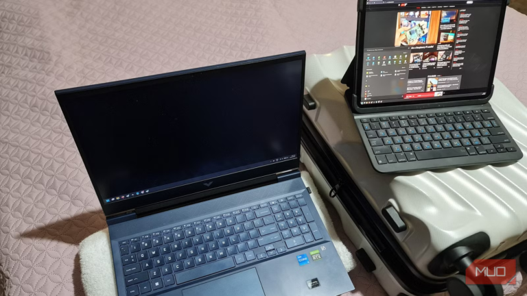 I desperately needed a second monitor while traveling and found one in my carry-on