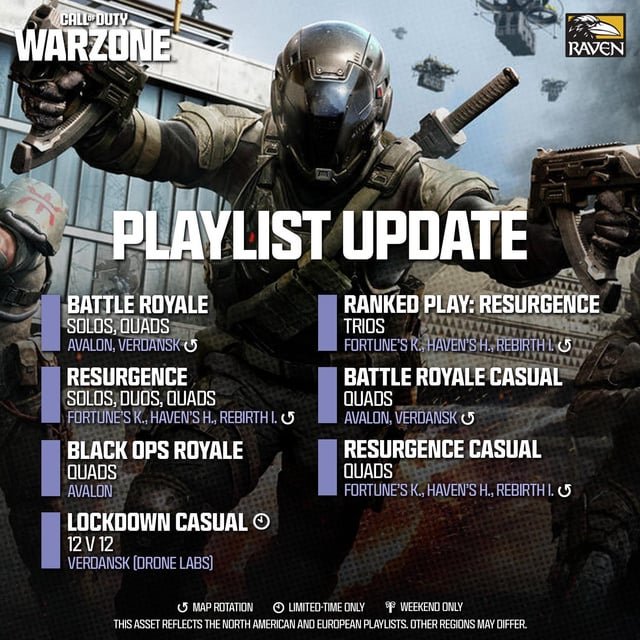 Playlists for Week 1 of Black Ops 7 Season 05 in Warzone
