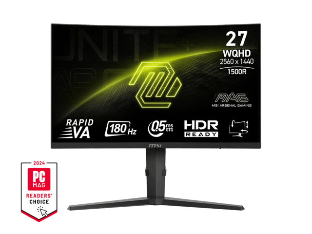 [Monitor] MSI 27" Curved 2560 x 1440 180HZ VA Panel MAG 275CQPF – $109.99 / $59.99 with rebate