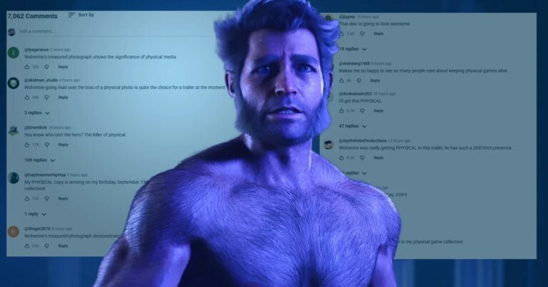 The new Marvel’s Wolverine cinematic trailer has been swarmed by PlayStation fans still angry at Sony ditching discs