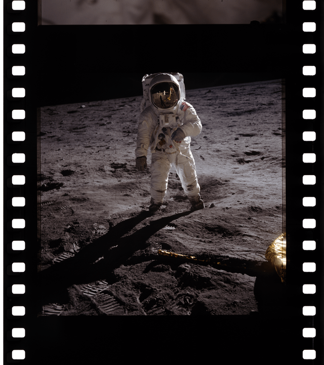 57 years ago today the USA put men on the moon: JULY 20 1969 (HQ scan of the Apollo 11 image AS11-40-5903) – Ultra HD link in comments