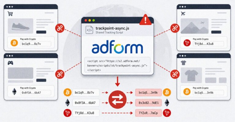 Hackers Poison Adform Script to Swap Crypto Wallet Addresses Across Customer Sites