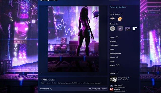 How to make showcase artwork full?